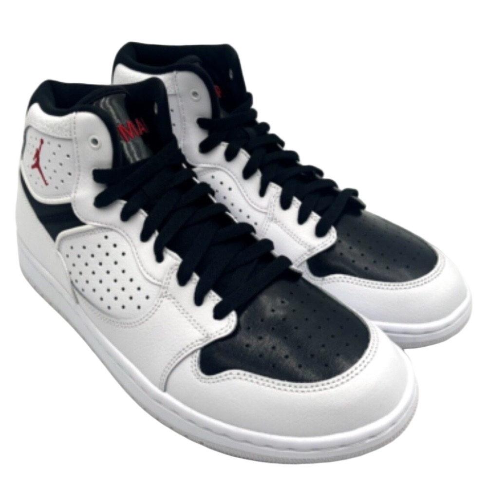 Nike Air Jordan Jumpman White Red Black High-Top Running Shoes Sneakers Men 9